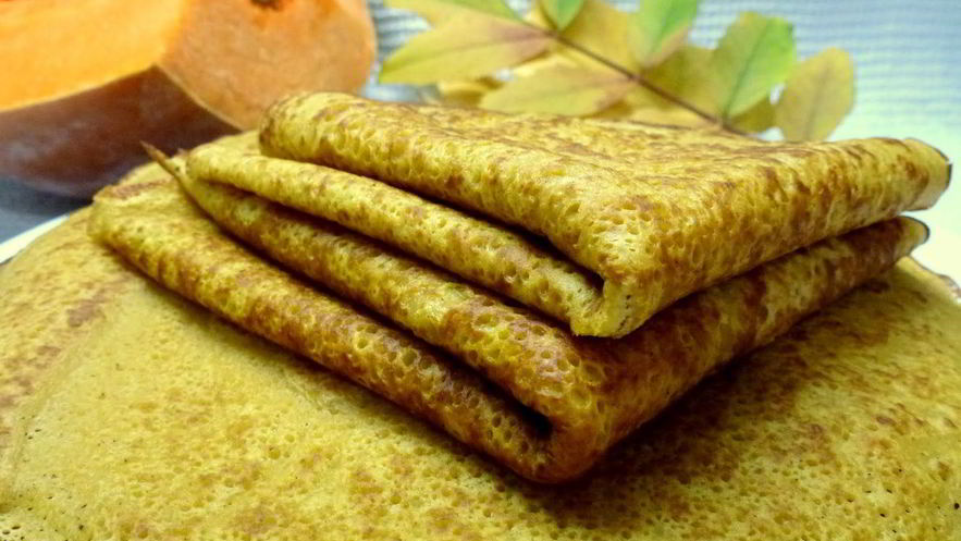 Рецепт тыквенных блинов