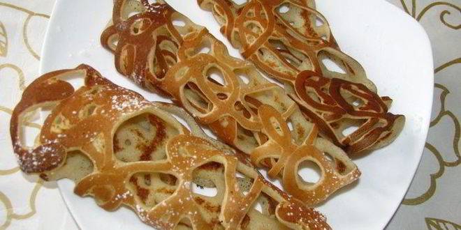 Рецепт украинских кружевных блинчиков
