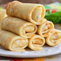 Витаминные блинчики с творогом и морковью