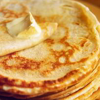 Заварные блины на кефире