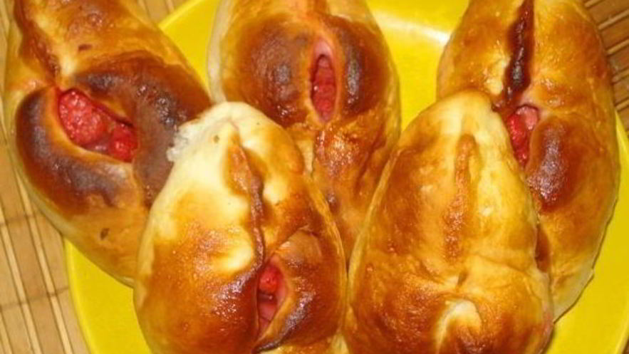 Рецепт булочек из сдобного теста с начинкой