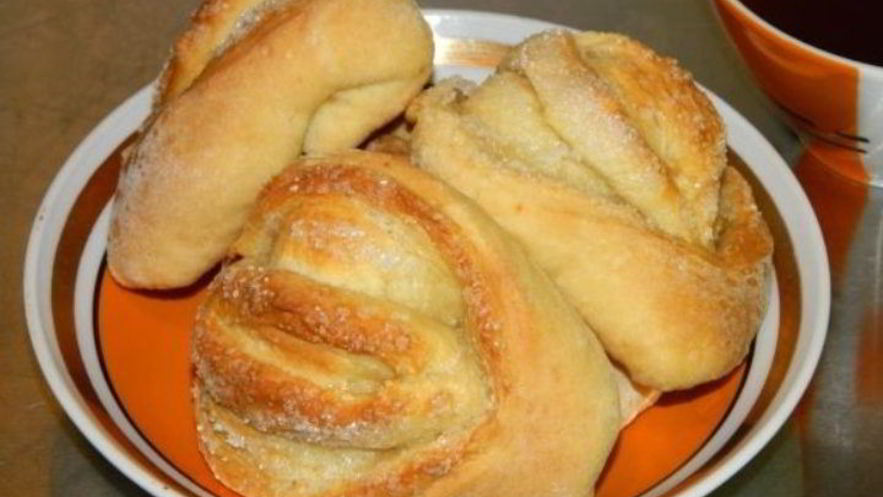 Рецепт булочек на молоке без дрожжей