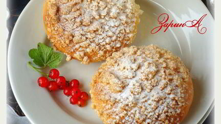 Рецепт Булочек с кокосом и миндальным штрейзелем