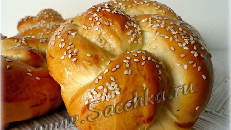 Рецепт булочек с кунжутом