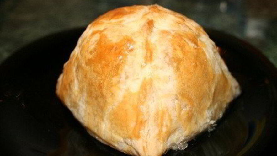 Рецепт булочек с яблоками из слоеного теста