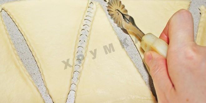 Рецепт круассанов из слоеного дрожжевого теста