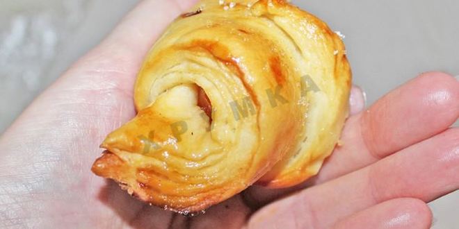 Рецепт круассанов из слоеного дрожжевого теста