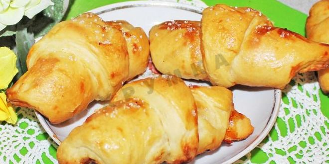 Рецепт круассанов из слоеного дрожжевого теста