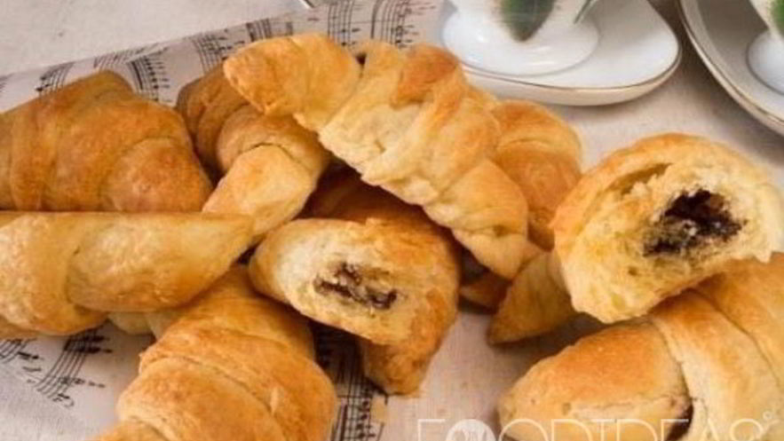Рецепт круассанов с ореховой начинкой