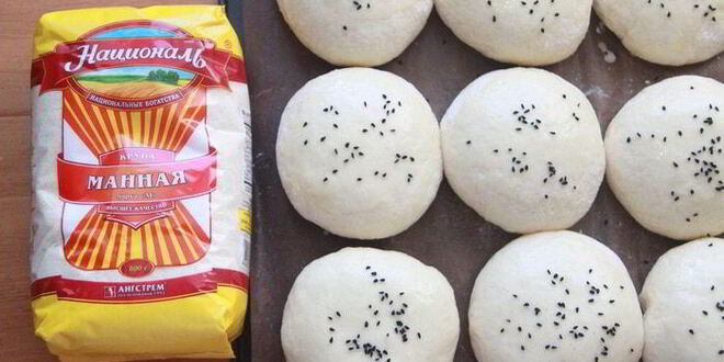 Рецепт манных булочек