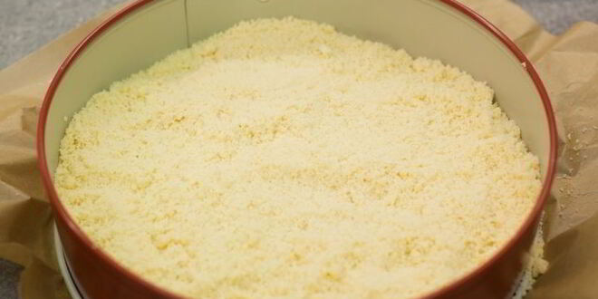 Рецепт песочной королевской ватрушки