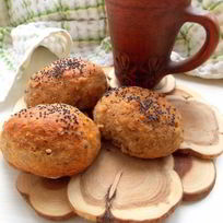 Рецепт Ржаных булочек на йогурте