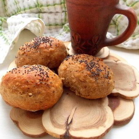 Рецепт Ржаных булочек на йогурте