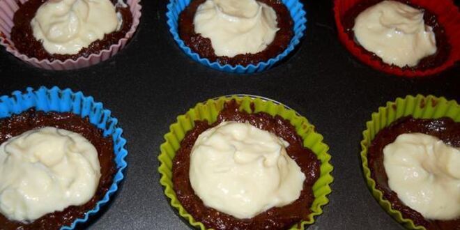 Рецепт шоколадных капкейков-ватрушек
