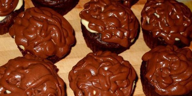 Рецепт шоколадных капкейков-ватрушек