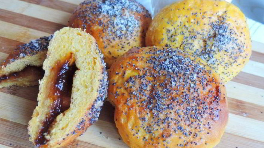 Рецепт тыквенно-творожных булочки