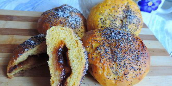 Рецепт тыквенно-творожных булочки