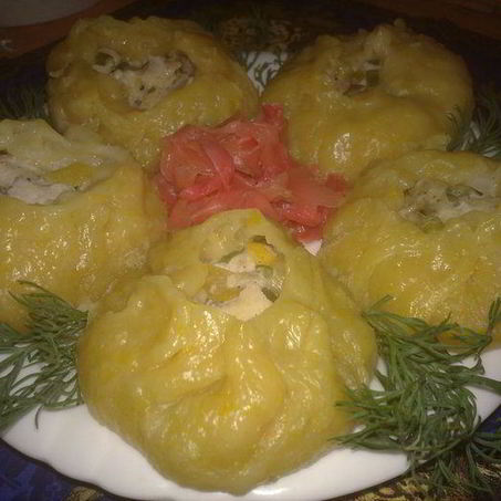 Рецепт Японских булочек Никуман с начинкой