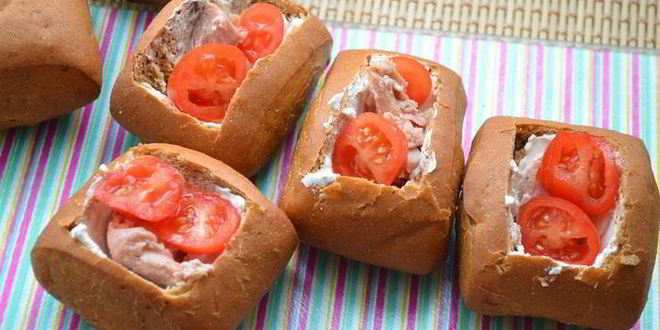 Рецепт закусочных булочек с тунцом