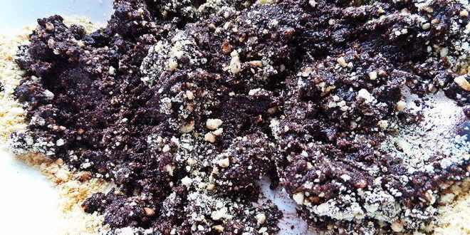 Рецепт быстрого кокосово-шоколадный рулет