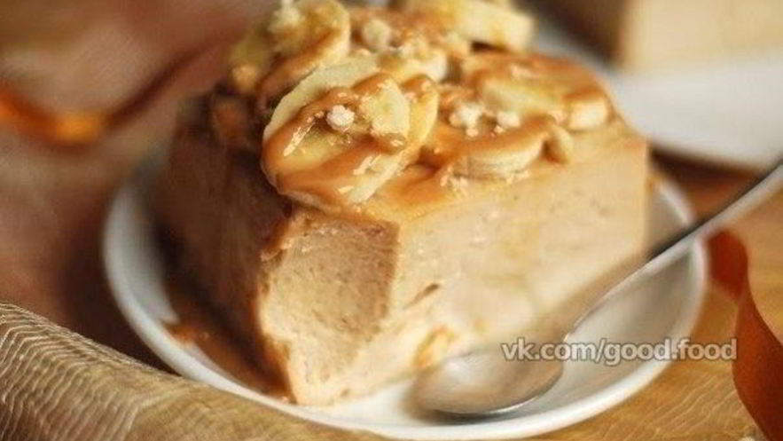 Рецепт бананового чизкейка без теста