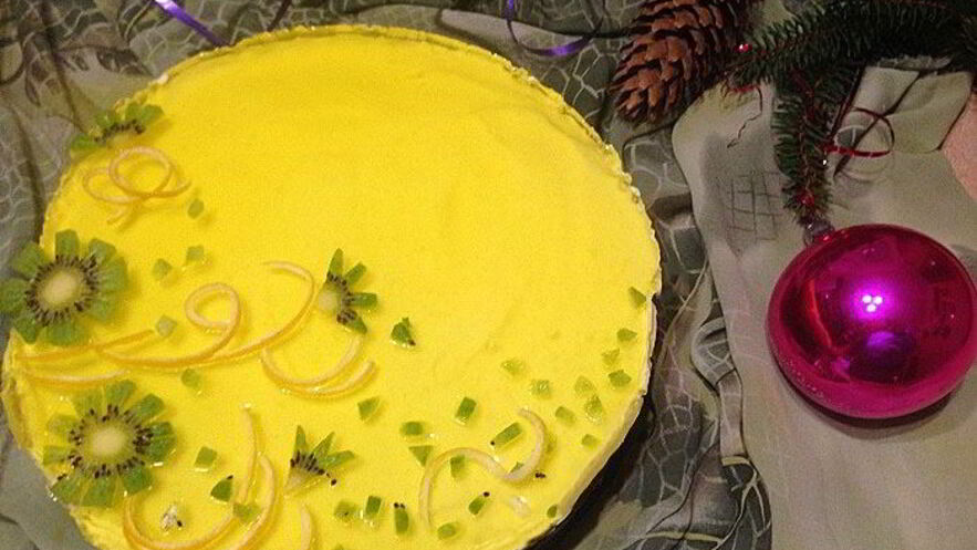 Рецепт быстрого лимонного чизкейка