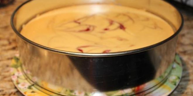 Рецепт чизкейка с белым шоколадом и малиной