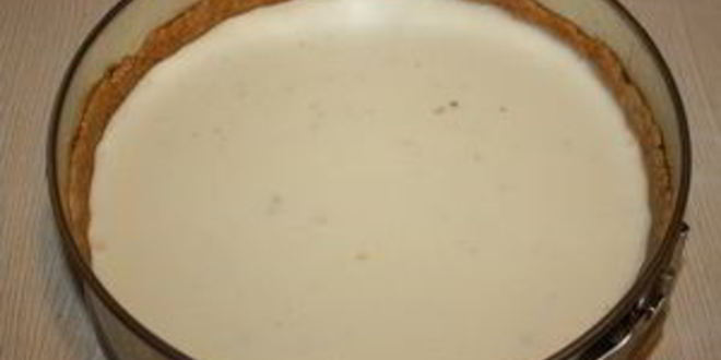 Рецепт чизкейка с миндальным пралине