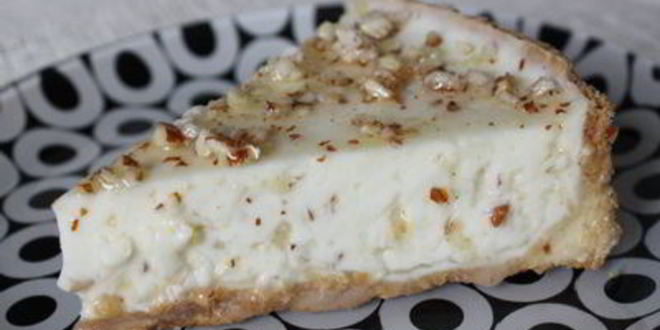 Рецепт чизкейка с миндальным пралине