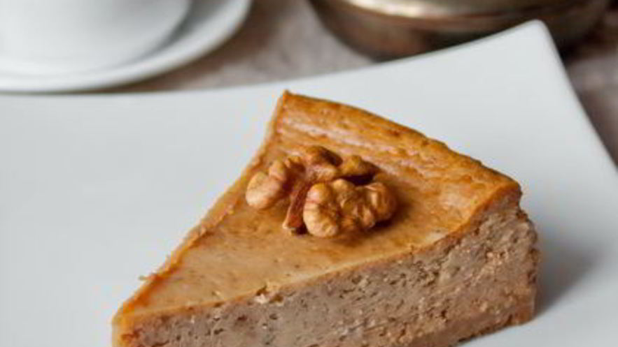 Рецепт чизкейка с пралине из грецких орехов