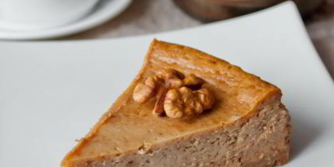 Рецепт чизкейка с пралине из грецких орехов