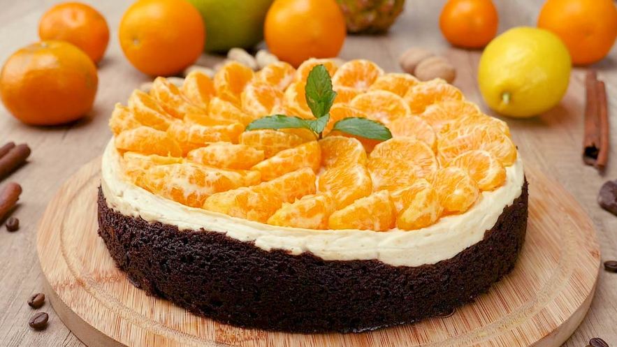 Рецепт чизкейка с пряными мандаринами
