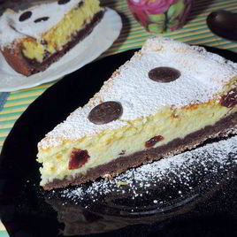 Рецепт Чизкейка с пьяной клюквой