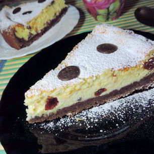 Рецепт Чизкейка с пьяной клюквой