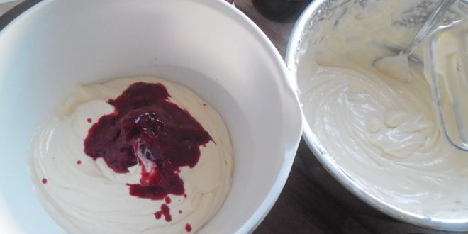 Рецепт полосатого чизкейка