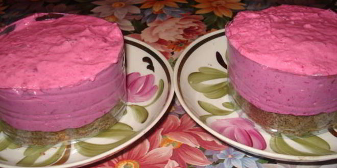 Рецепт свекольного чизкейка с форелью