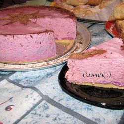 Рецепт Воздушного Черри-Чизкейка без выпечки