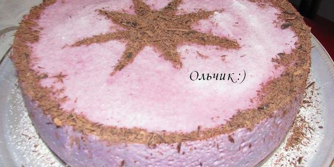 Рецепт воздушного черри-чизкейка без выпечки