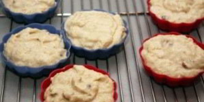 Рецепт банановых кексов с орехами