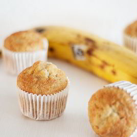 Рецепт Капкейков с бананом