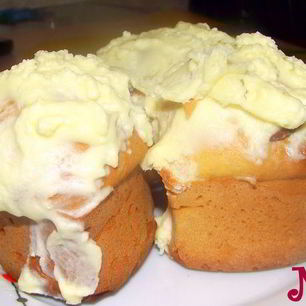 Рецепт Капкейко-пончиков с кремом