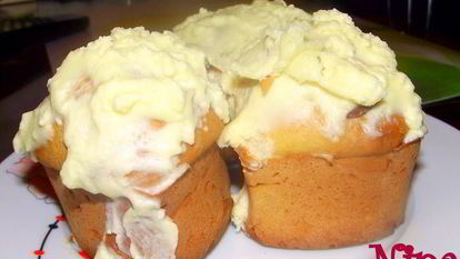 Рецепт Капкейко-пончиков с кремом