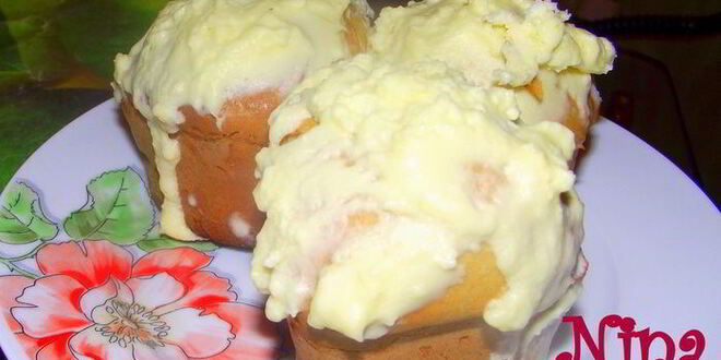 Рецепт капкейко-пончиков с кремом