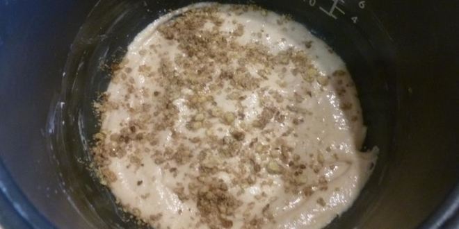 Рецепт кекса на яблочном пюре с орехами