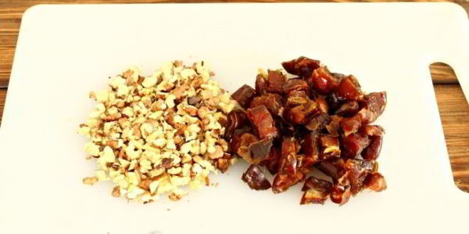 Рецепт кекса с финиками и орехами