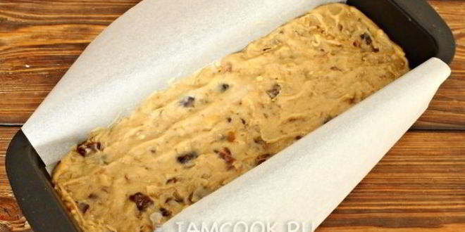 Рецепт кекса с финиками и орехами