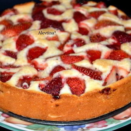 Рецепт Клубничного летнего кекса