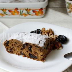 Рецепт Кофейного кекса с орехами и черносливом
