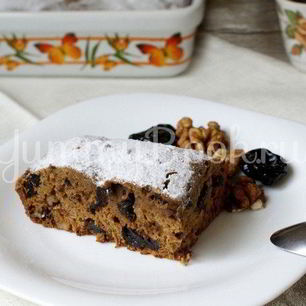 Рецепт Кофейного кекса с орехами и черносливом