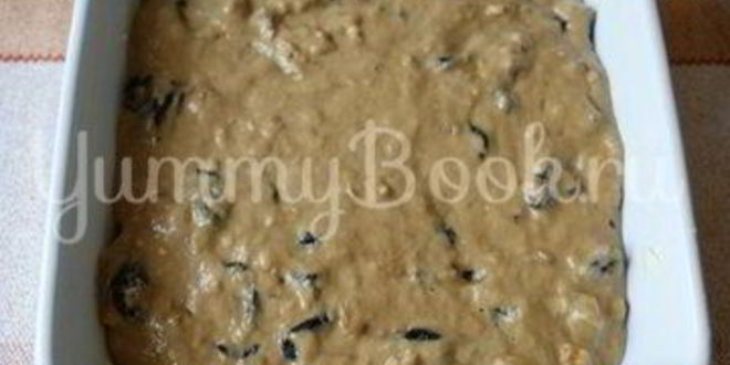 Рецепт кофейного кекса с орехами и черносливом